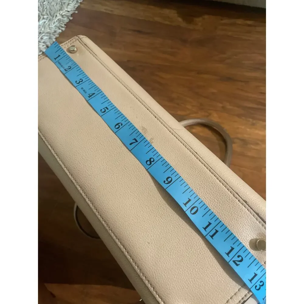 KATE SPADE Patterson Drive Geraldine Bag MINIMALIST Beige Leather Tote Purse